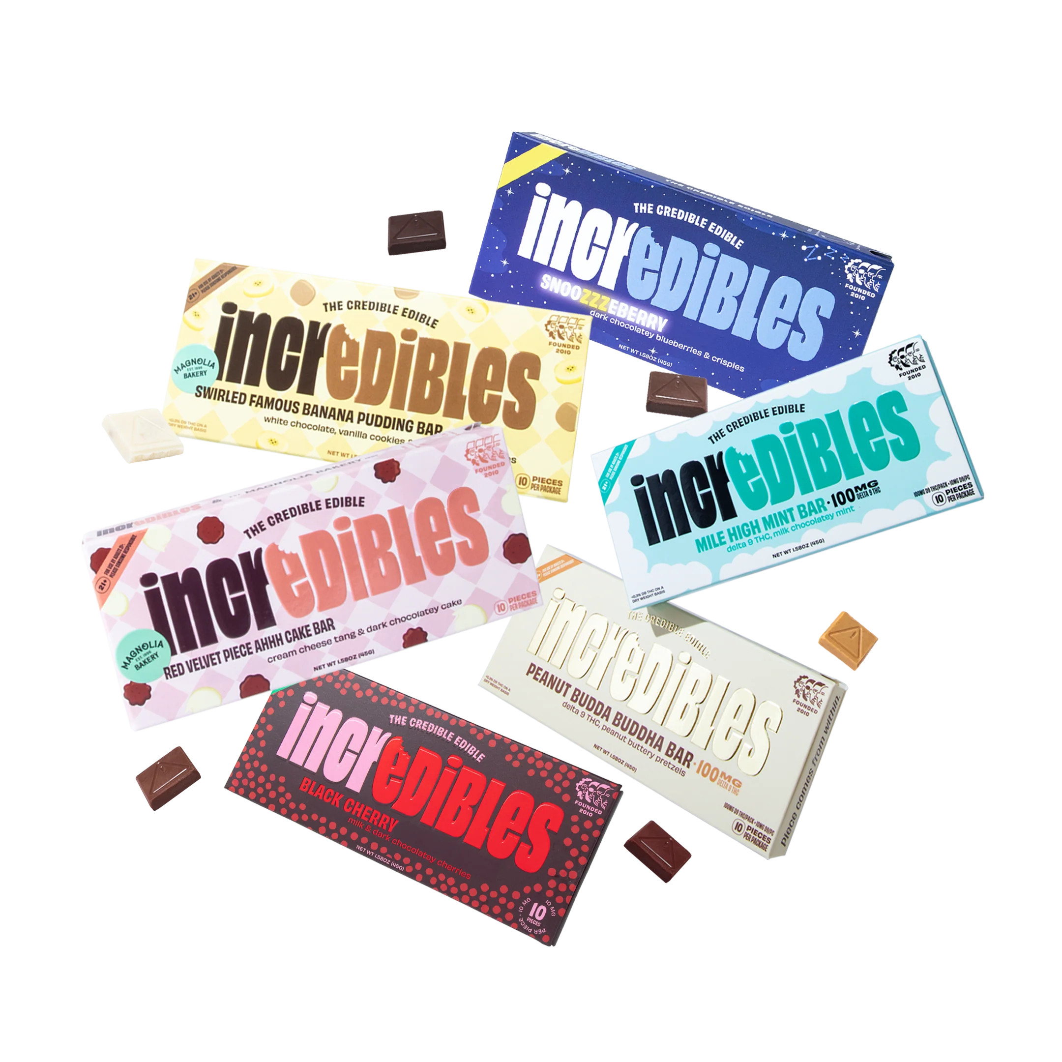 THC Chocolate Celebration Collection | Incredibles Edibles – Premium Chocolate Edibles