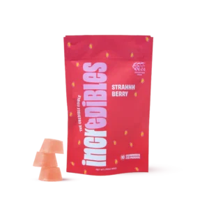 Strahhhberry THC Gummies | Incredibles Edibles – Sweet Strawberry Gummies